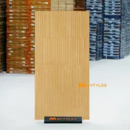 Yellow Ribbed Textured Wall Tile Code38951