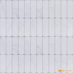 White Geometric Tile Code38242