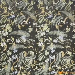 Black and Green Tropical Tile Code34919