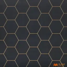 Black Geometric Tile Code36650
