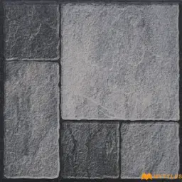 Asymmetric Grey Stone Vitrified Parking Tile Code39153