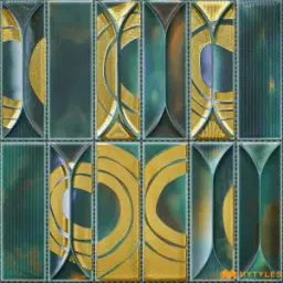 Green Textured Tile Code38966
