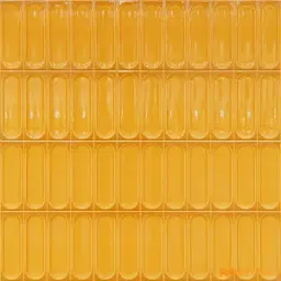 Mustard Yellow Capsule Glossy Ceramic Wall Tile Code40024