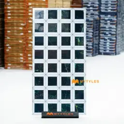 Green Coffered Inlay Tile Code40624