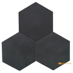 Black Hexagon Tile Code39081