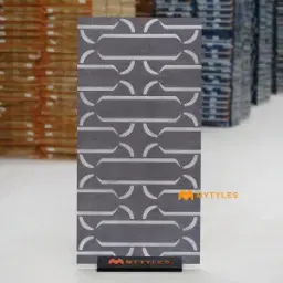 Gray Geometric Tile Code39028