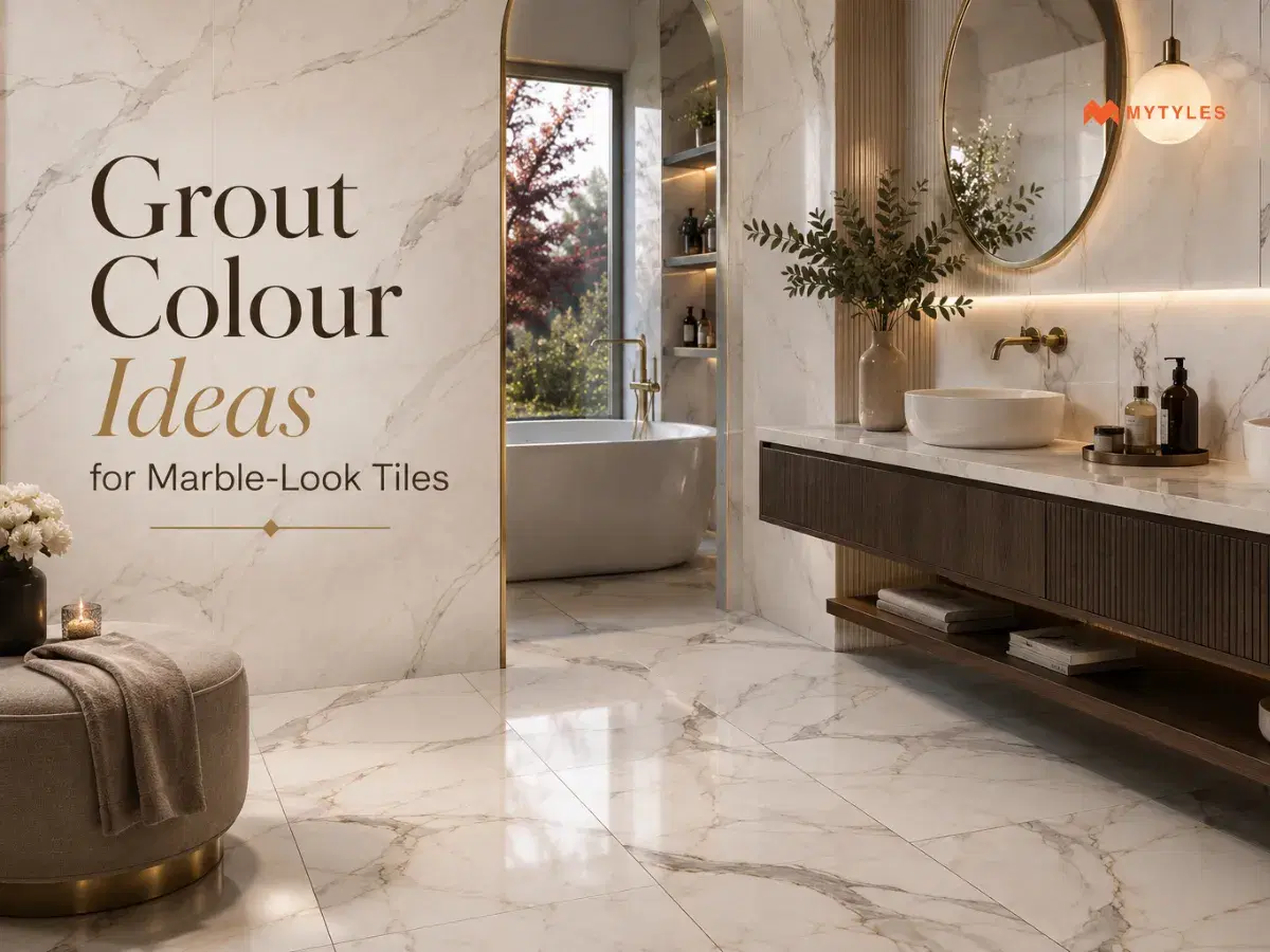 Grout Colour Ideas For Marble-Look Tiles