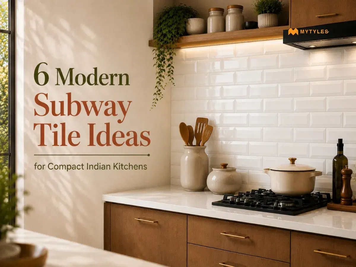 6 Modern Subway Tile Ideas for Compact Indian Kitchens