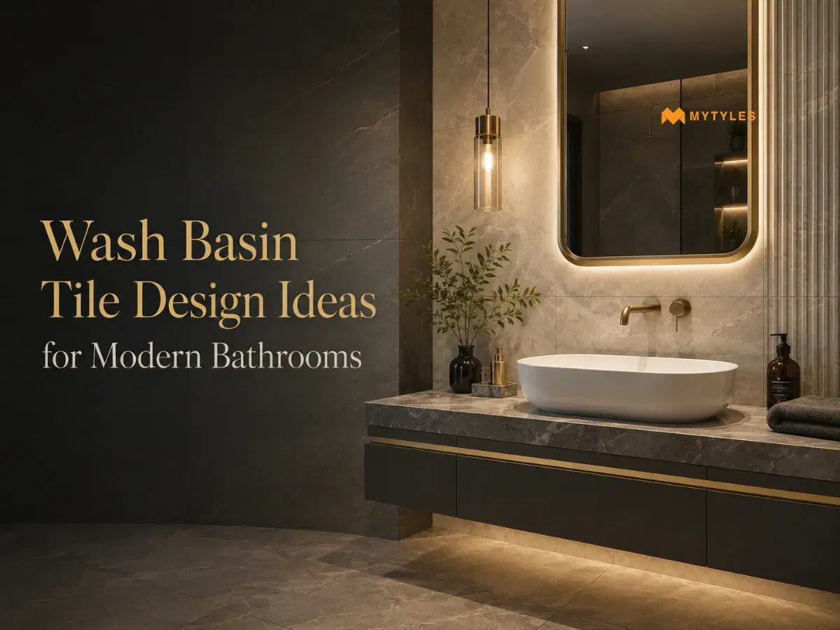 Modern Wash Basin Tile Designs to Upgrade Your Bathroom