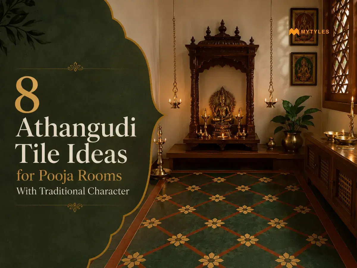 8 Athangudi Tile Ideas for Pooja Rooms With Traditional Character