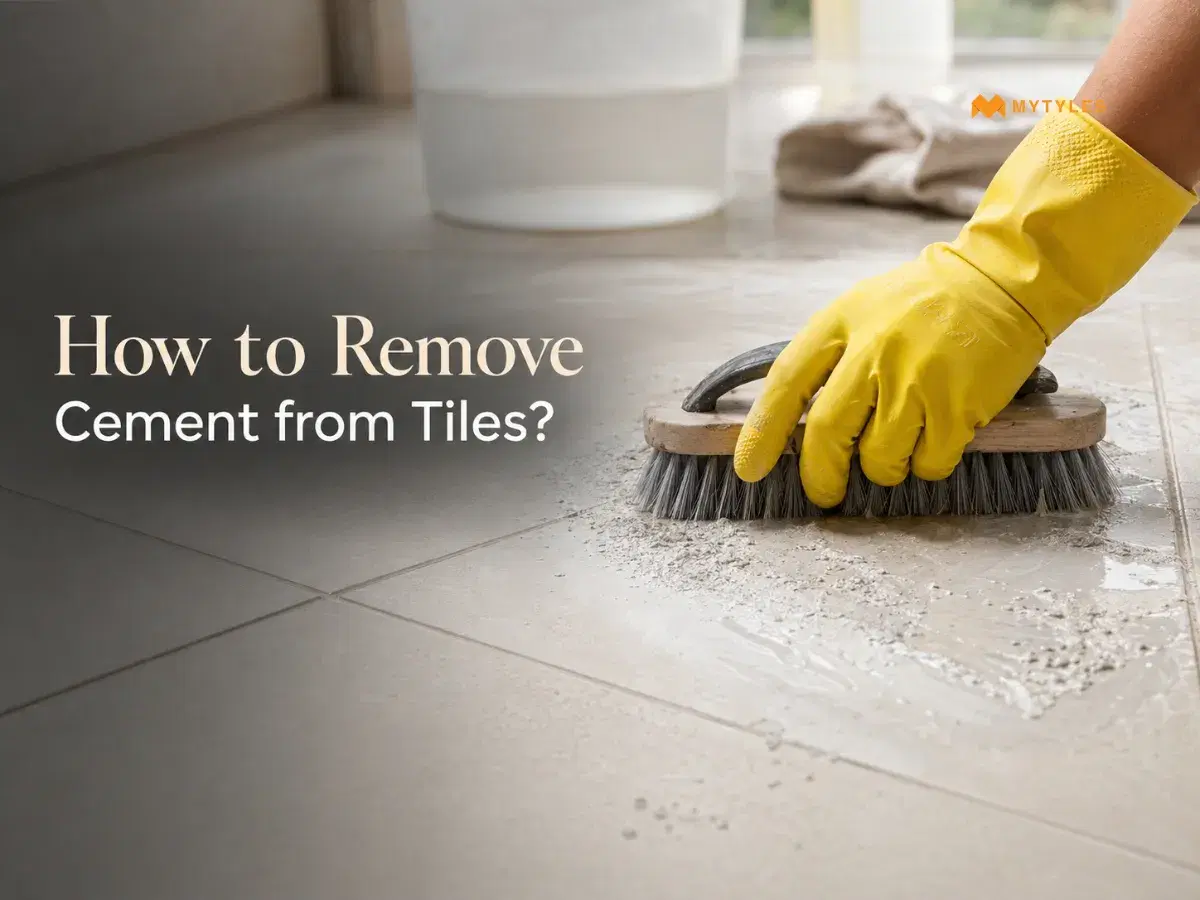 How to Remove Cement from Tiles?
