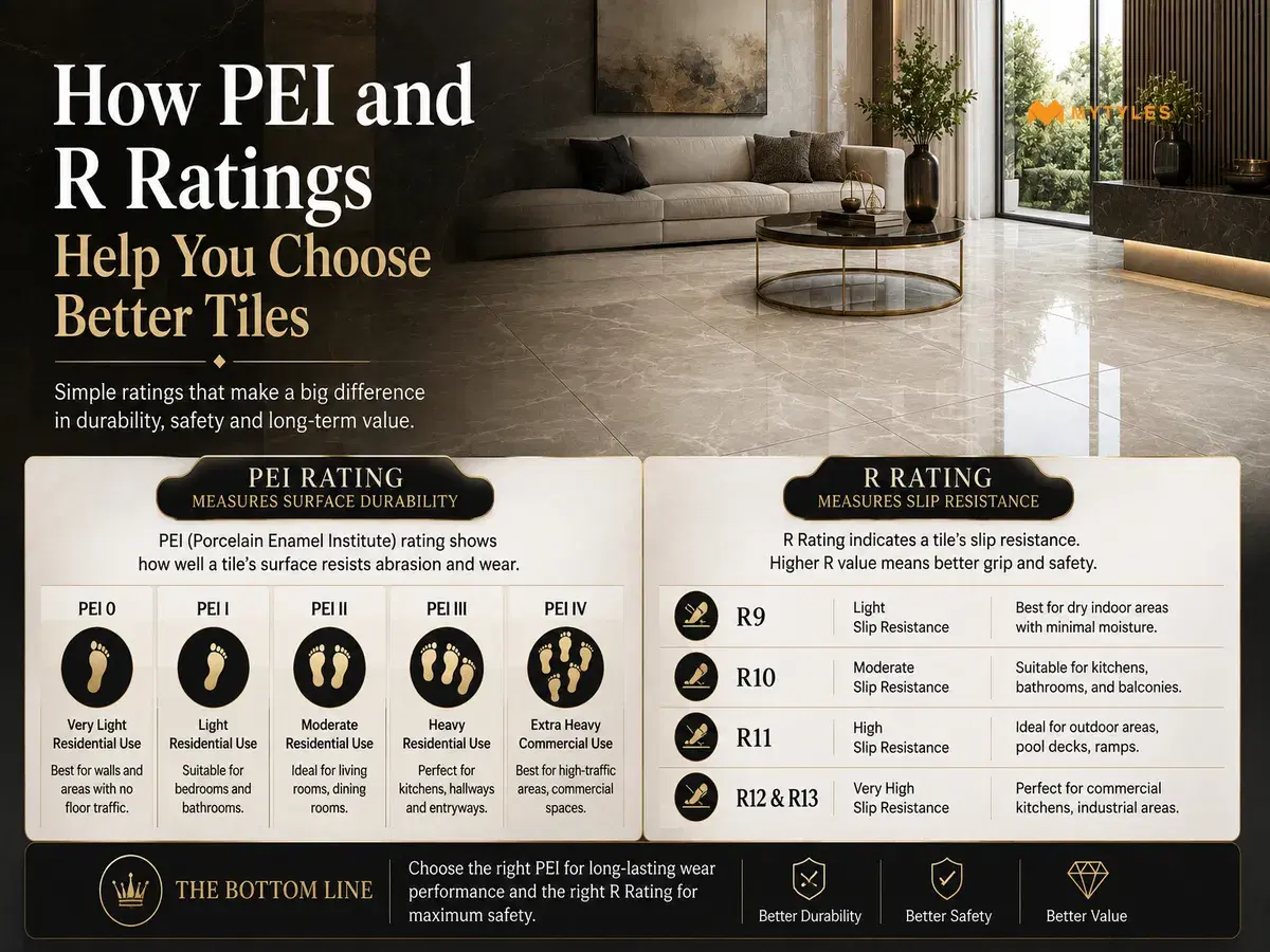 How PEI and R Ratings Help You Choose Better Tiles