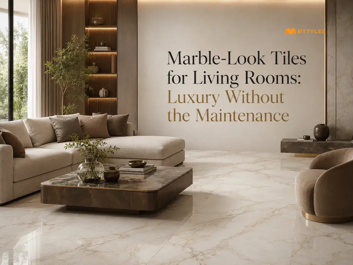 Marble-Look Tiles for Living Rooms: Luxury Without the Maintenance
