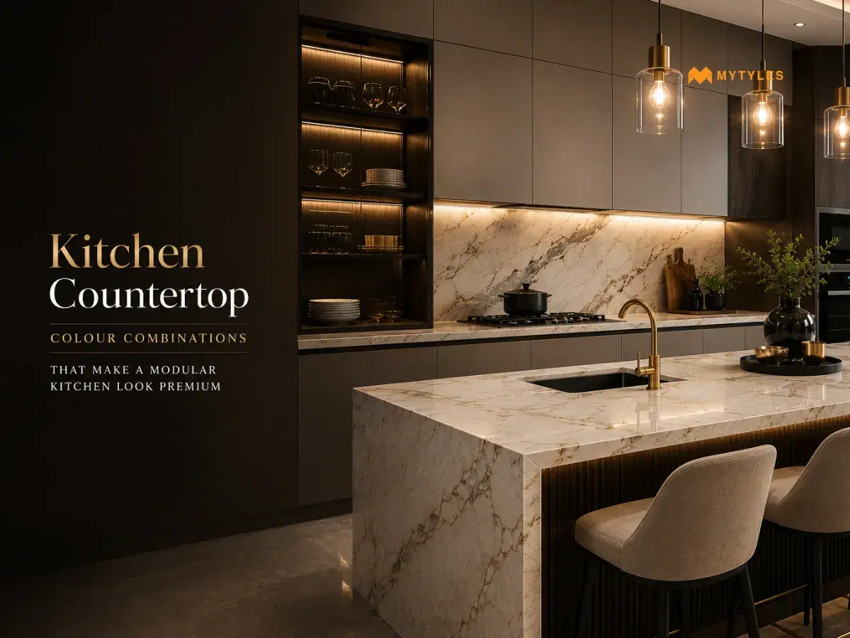 Kitchen Countertop Colour Combinations That Make a Modular Kitchen Look Premium