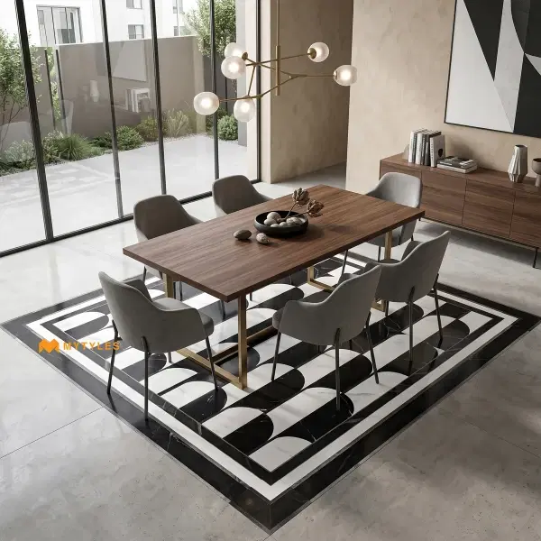 Black & White Capsule Carpet Tile | Eclipse Link