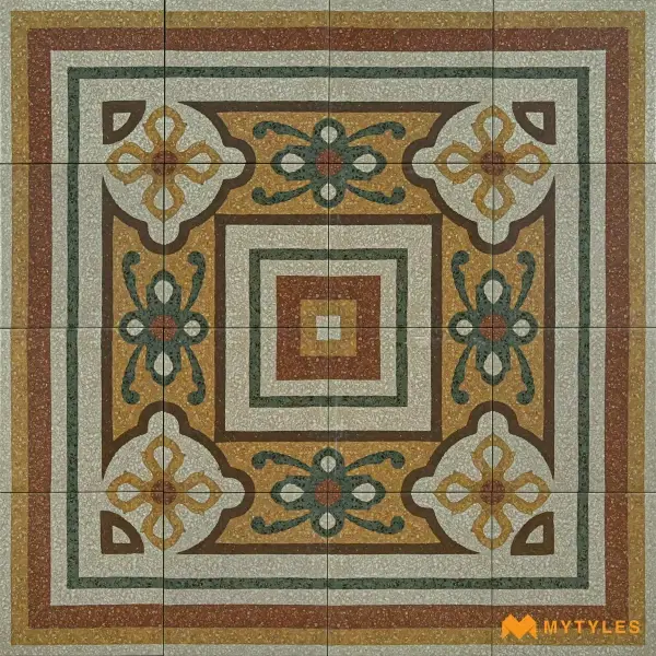 Decorative Carpet Tile | Olive Imperial