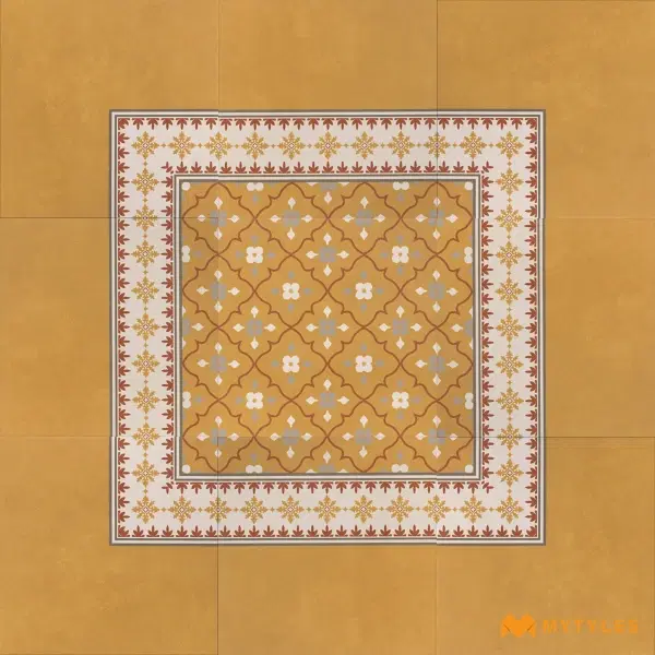 Orange Heritage Carpet Tile