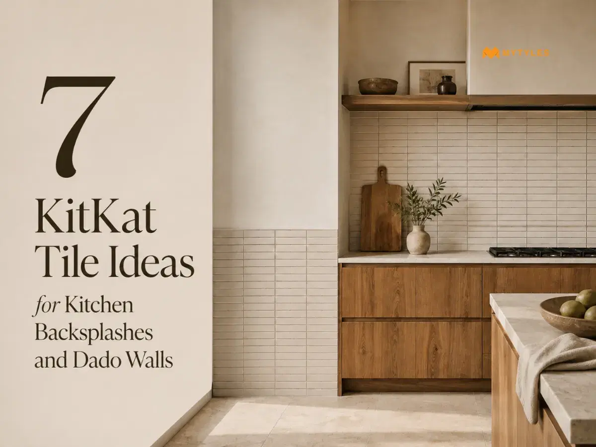 7 KitKat Tile Ideas For Kitchen Backsplashes and Dado Walls